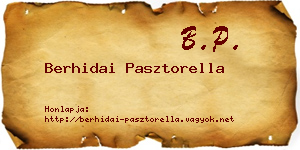 Berhidai Pasztorella névjegykártya